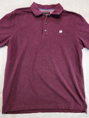 Banana Republic Men's Polo - Plum/Burgundy Golf Large